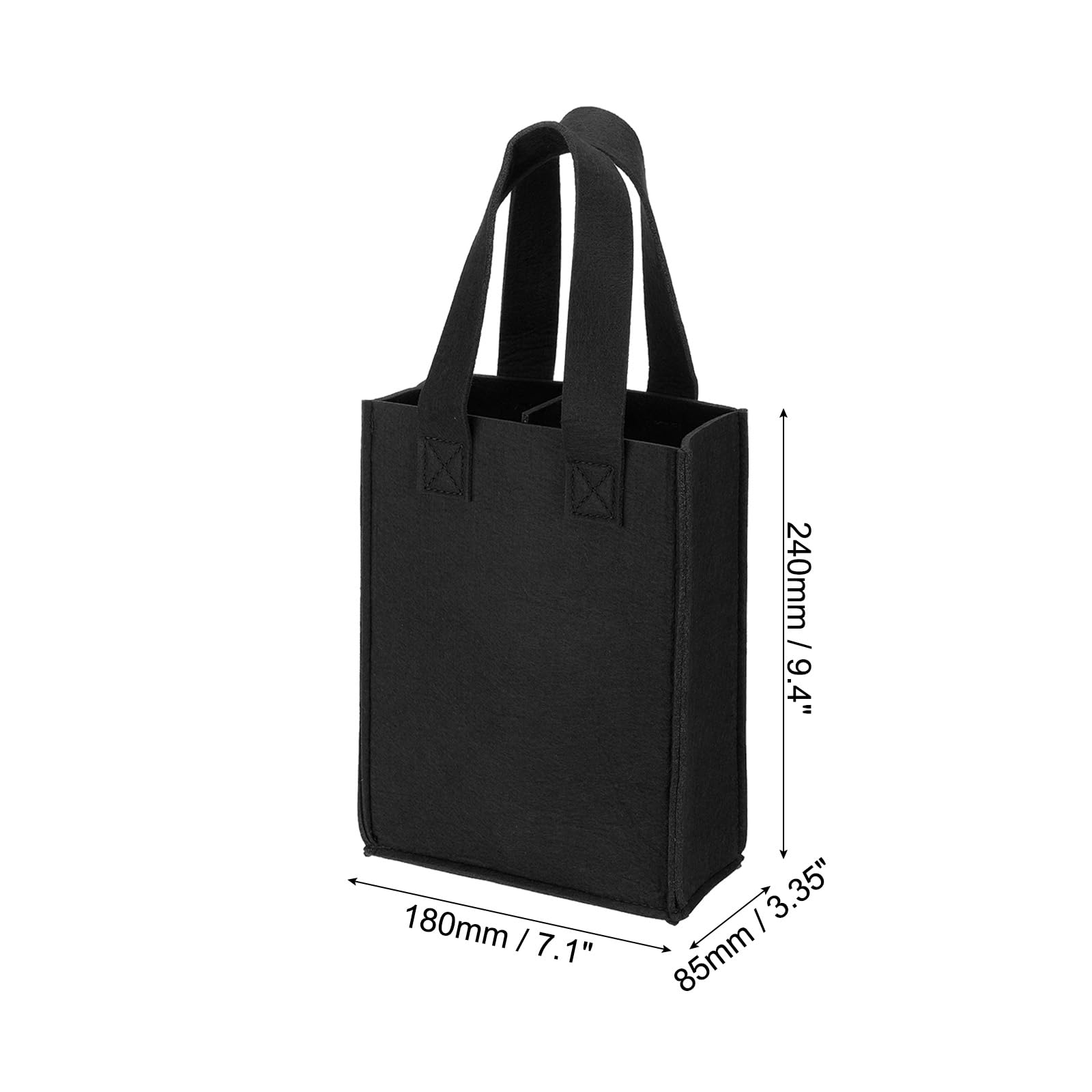 PATIKIL 2 Bottle Wine Carrier Tote Bag - Image 2