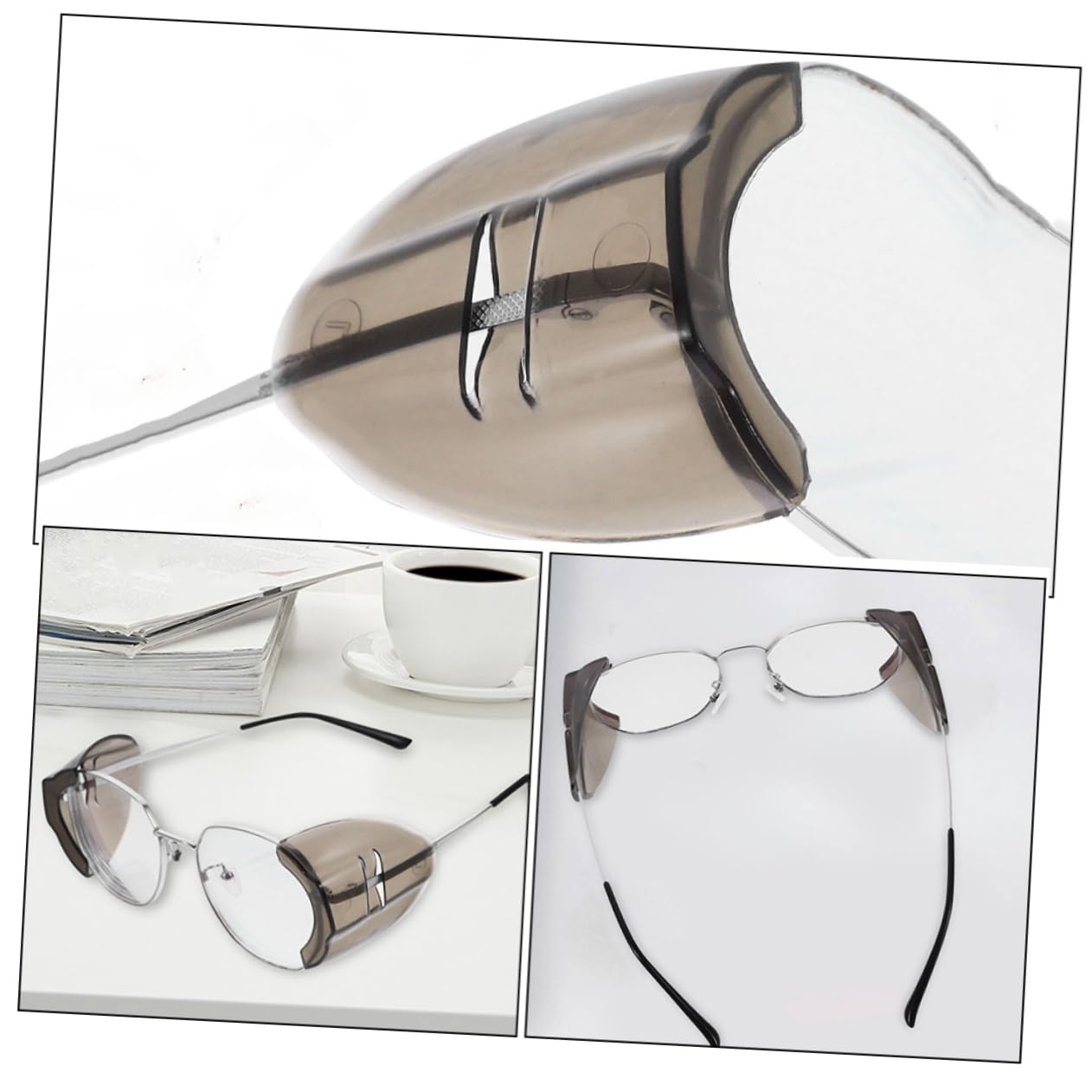 Healvian 20paires Latérales Pour Lunettes Garde-côtes Tpu Pour Lunettes De Soleil Anti-éclaboussures Et Anti-vent Accessoires Pratiques Et Faciles à Installer