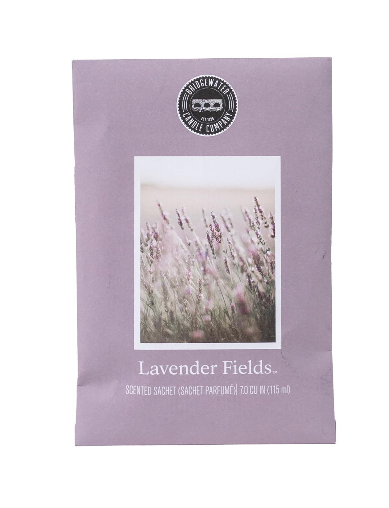 Bridgewater LAVENDER FIELDS duża saszetka zapachowa, zapachowa szuflada, szafa zapachowa, odświeżacz do salonu, sypialni, łazienki, kosza na pranie lub samochodu