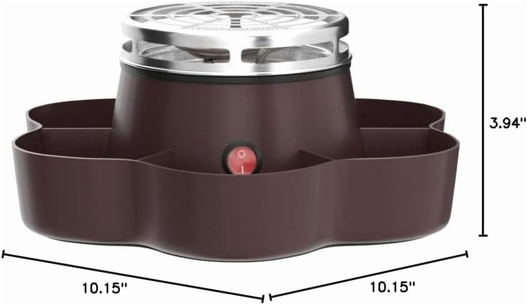 S'Mores Maker eléctrico de mesa para interiores, tostador de malvaviscos sin llama, kit de smores con 6 bandejas de compartimentos y 4 tenedores, regalos de inauguración de la casa para nueva casa