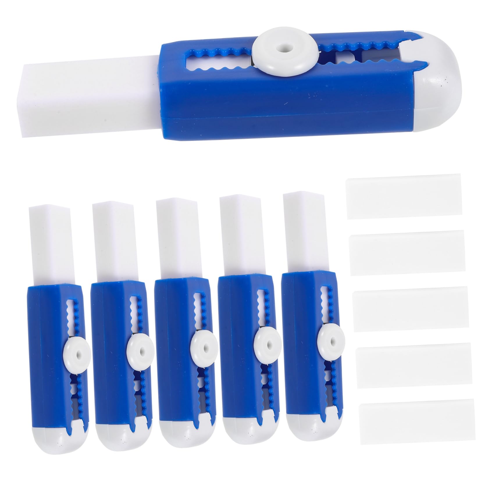 KONTONTY Erasers Diamond Art Accessories 5 Sets Push and Pull Eraser Abs Test Retractable Gum Eraser Portable Pupils Stationery for Students Students Test Gum