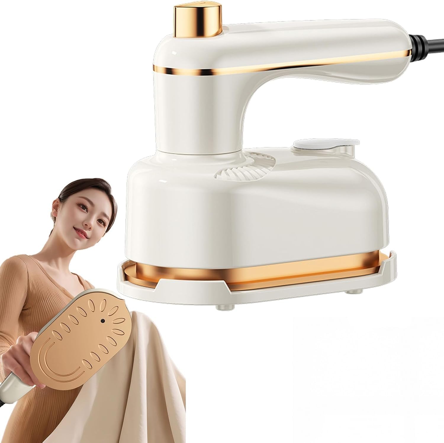 Saker Plus Steam Iron – Portable Steam lron with Anti-Scalding Base, 2 In 1 Handheld Portable Mini Travel Saker Plus Steam Iron, 1000w Fast Heating in 5 Seconds (White) Saker Plus Steam Iron – Portable Steam lron with Anti-Scalding Base, 2 In 1 Handheld Portable Mini Travel Saker Plus Steam Iron, 1000w Fast Heating in 5 Seconds (White)