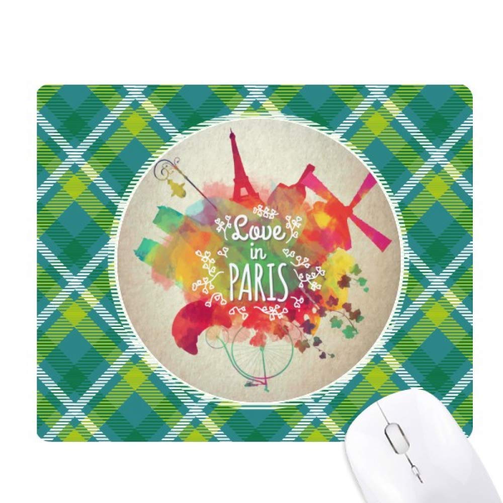 Tapis de souris Tour Eiffel grille pixel aux finitions soignées pour bureau - 6