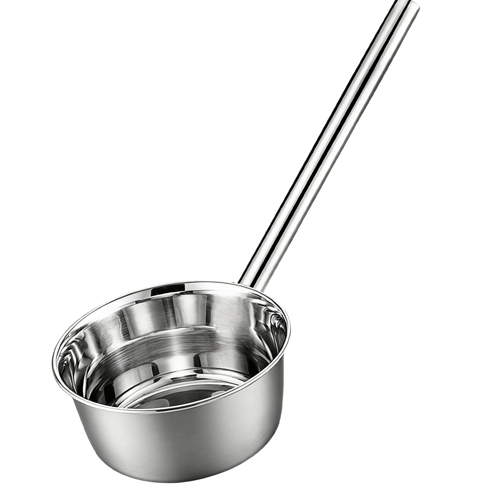 LUCKGONI Stainless Steel Long Handle Soup Ladle with Ergonomic Grip Water Spoon Kitchen Utensil For Commercial Use