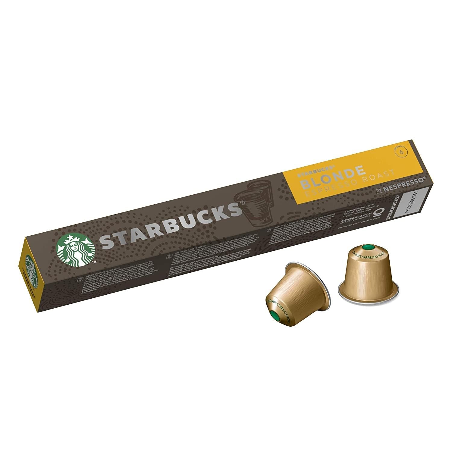 Starbucks - Blonde Espresso Roast de Nespresso - 12 x 10 cápsulas