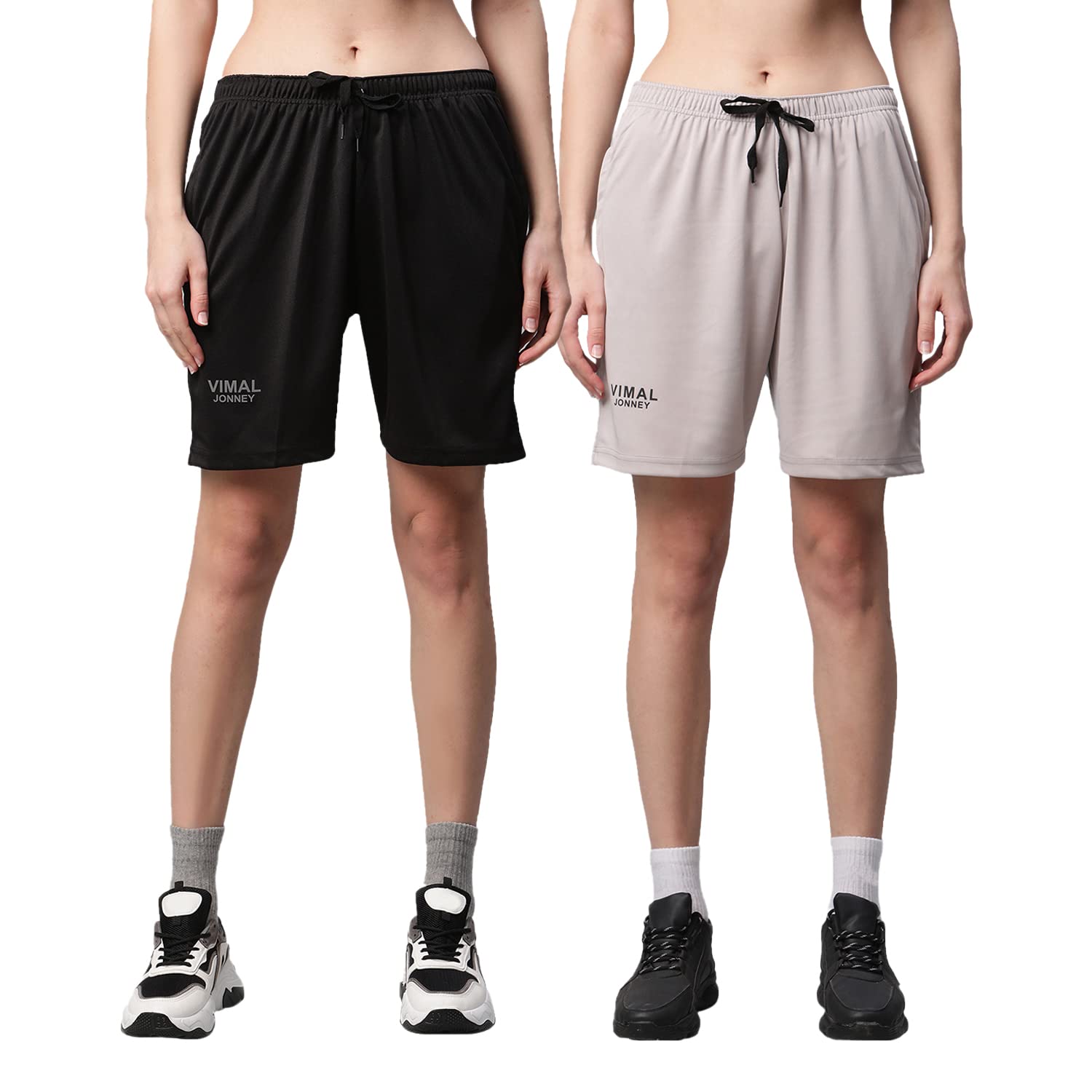 mack jonney Dryfit Lycra Solid Shorts for Women (Pack of 2)-Dryfit_D11_BLK_BLU_002-P-picture-18