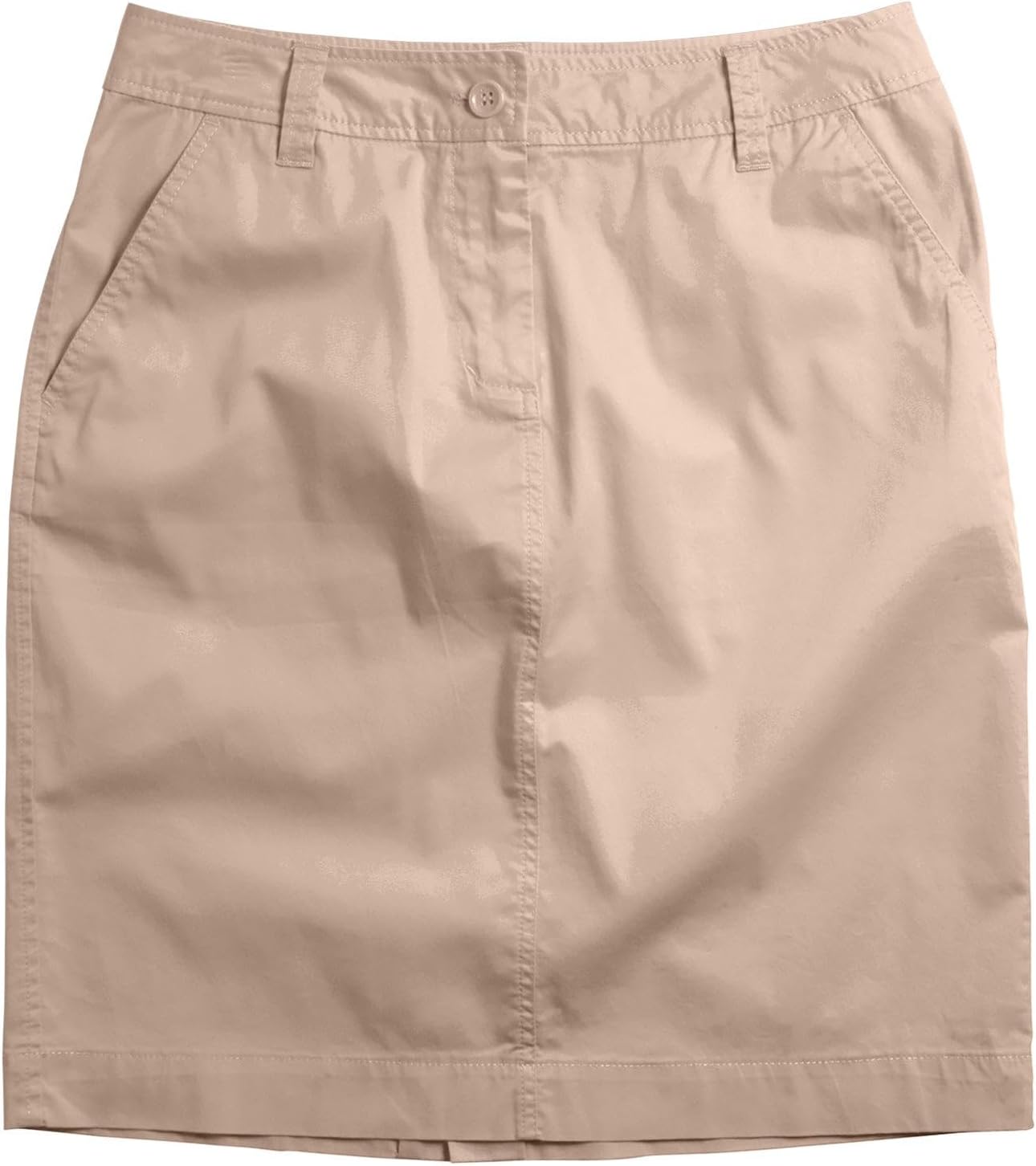 ellos Plus Size Stretch Chino Mid-Rise Skort