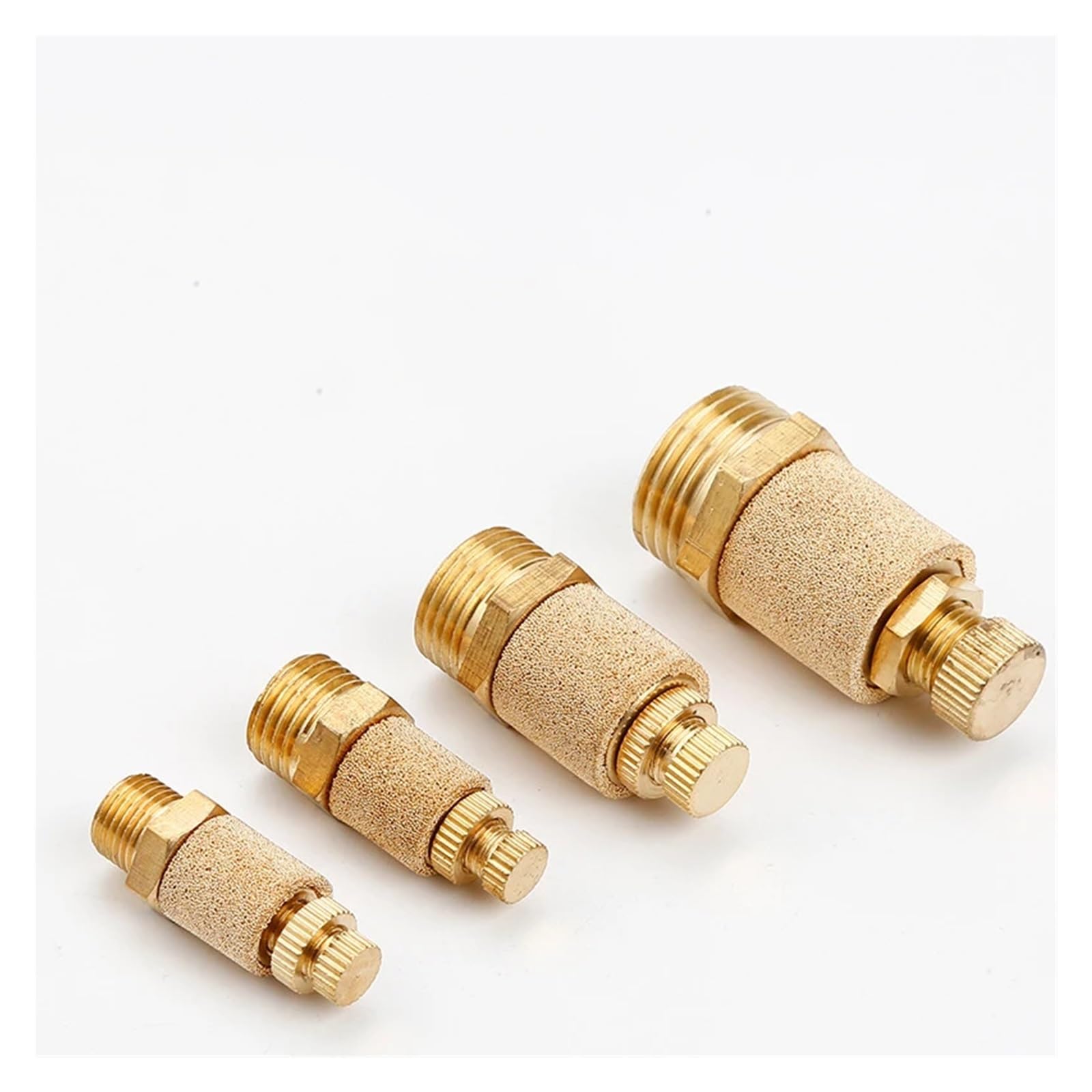 Silencieux d'échappement pneumatique 1pc silencieux pneumatique Air Silence laiton échappement BSL M5 1/8 1/4 3/8 1/2 3/4(J-08)