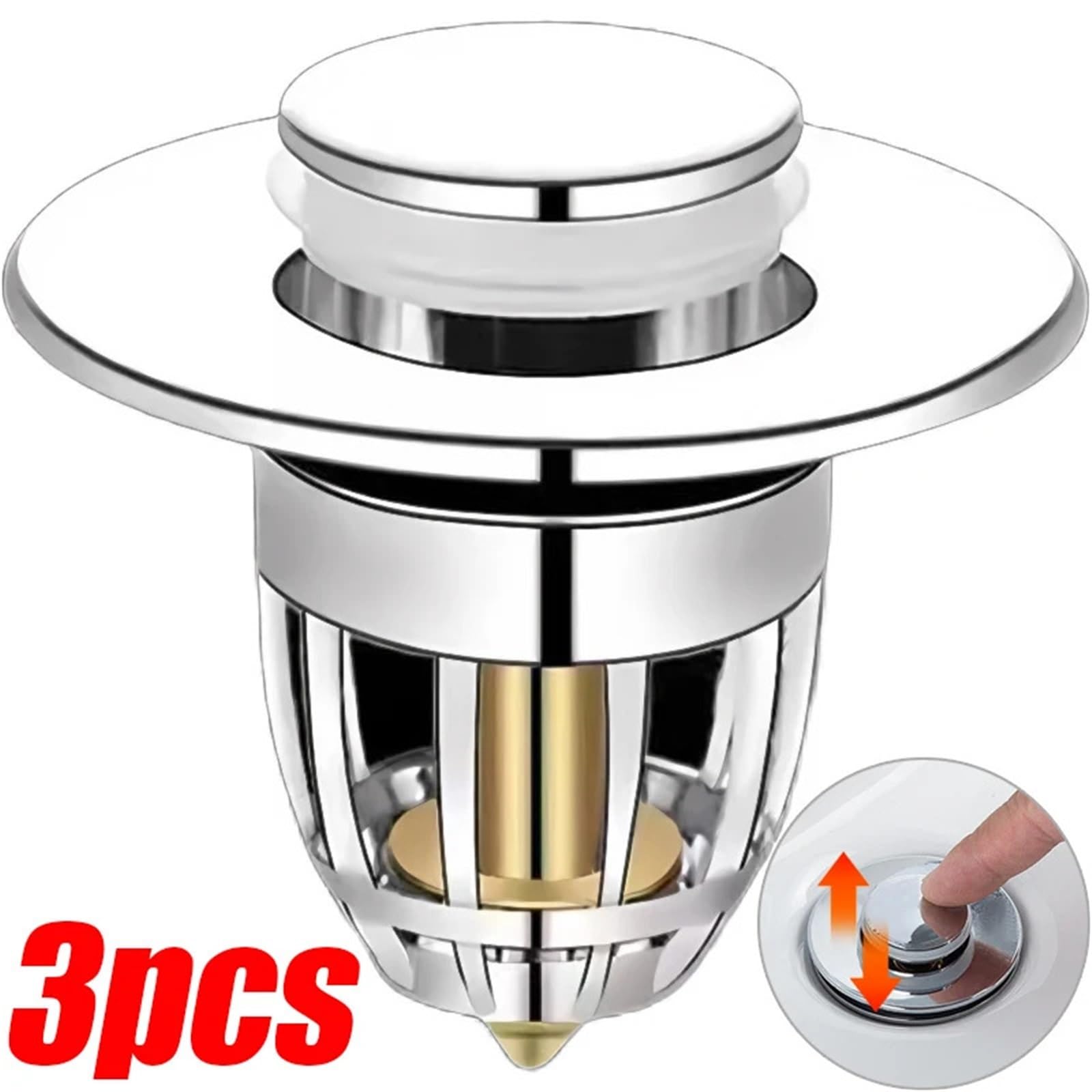 Universal Waschbecken Stopper 3 Pack