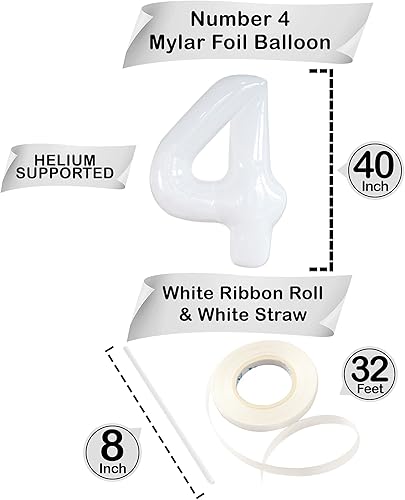 Miniatura 1143 de KatchOn, Globo dorado gigante del número 8 de 40 pulgadas, globo dorado del número 8 para decoraciones de cumpleaños de 8 años para niñas