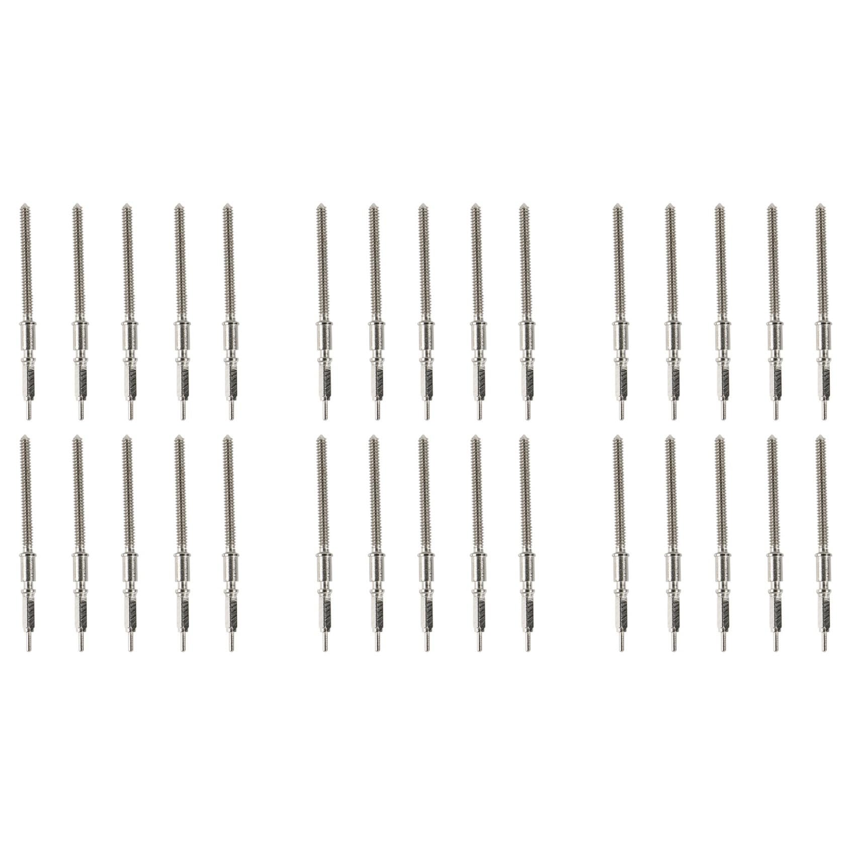 Remingtape Silver 30Pcs Watch Winding Stem Replacement For Eta 2824-2 2834-2 2836-2 Watch Movement Repair Tool Parts