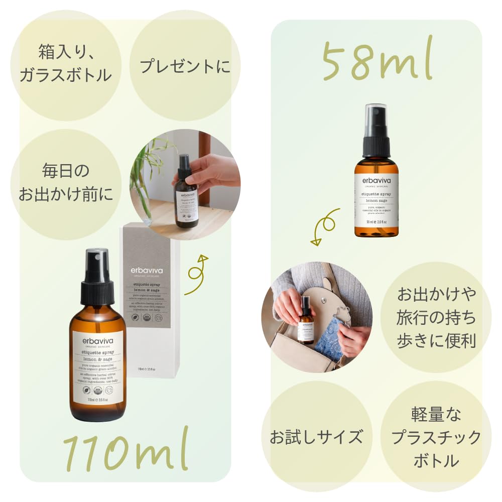 【希少/国内正規品】エルバビーバ LSエチケットスプレー 2本セット Amazon | erbaviva エルバビーバ ボディスプレー エチケットスプレー