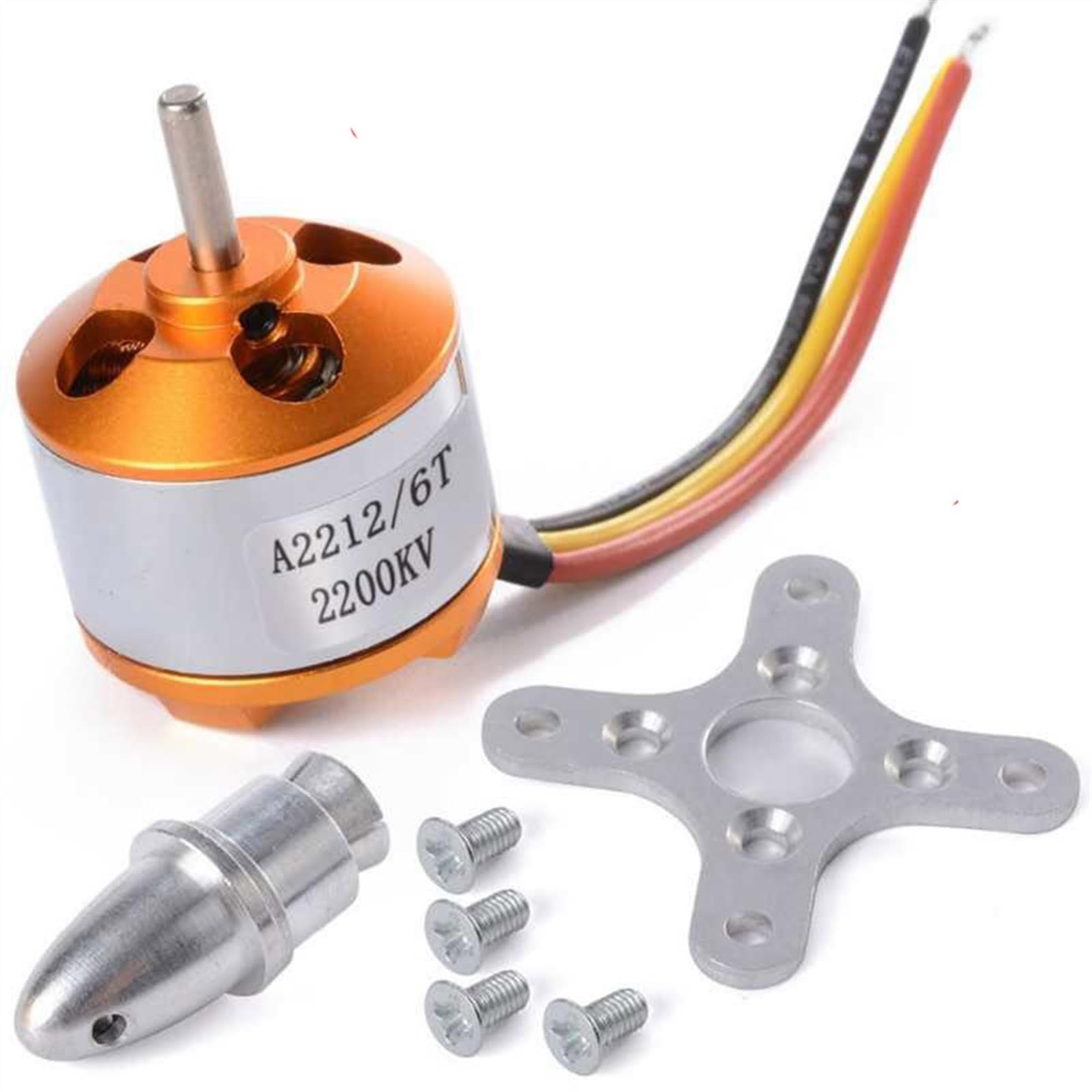 IWBR A2212 1000KV KV1400 2200KV A2208 Motore Brushless Outrunner + 30A ESC + 1045 Elica Quad Rotore Set for Aerei RC Multicopter (Size : A2212KV1400 30A 8045)