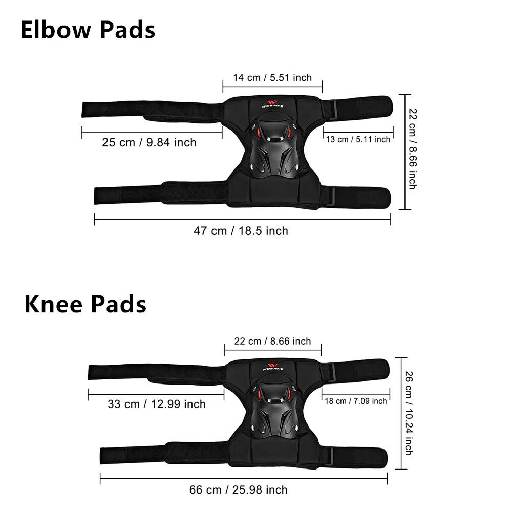 Genouillères de moto WOSAWE Protection de protection de jambe