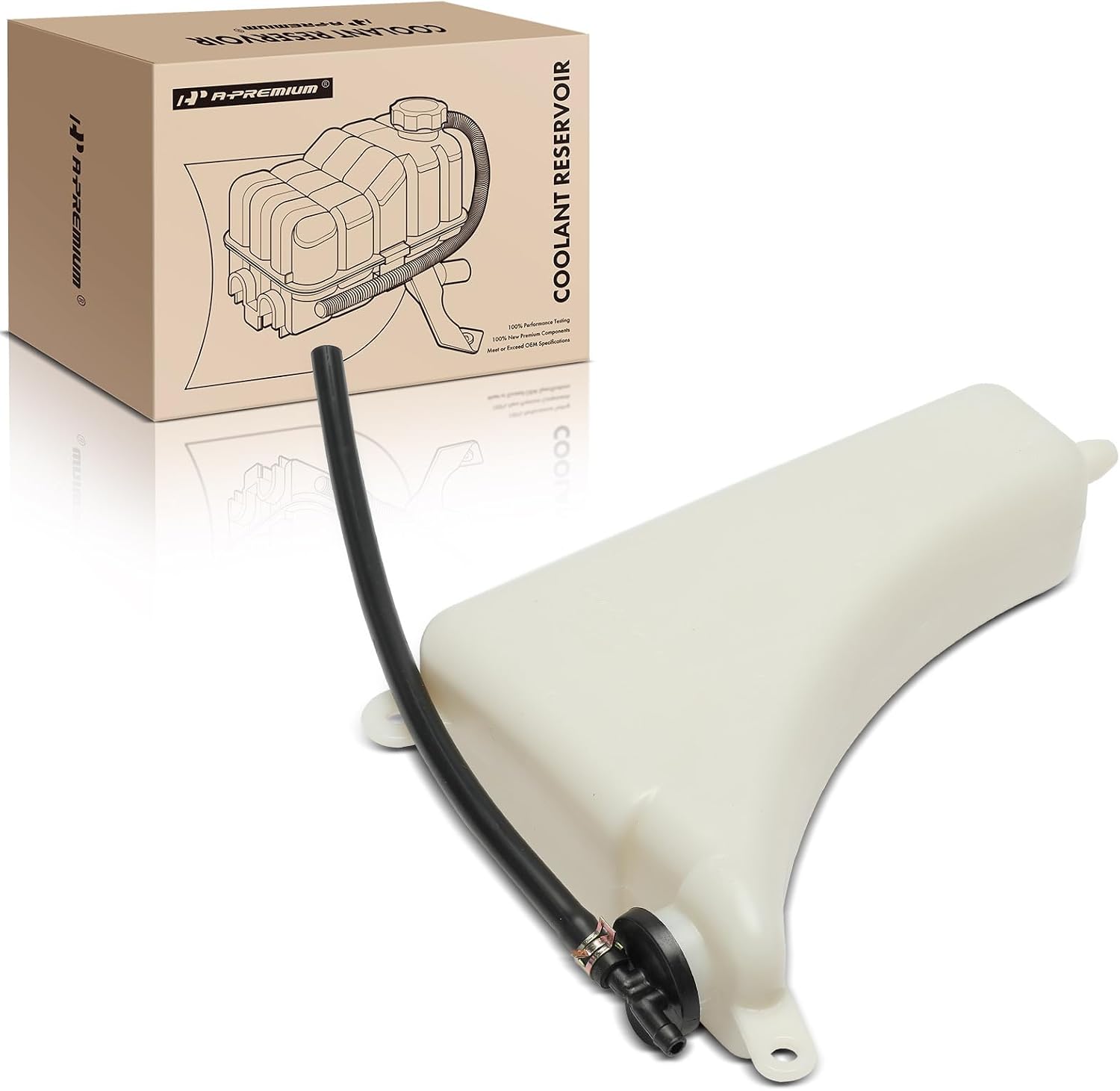 A-Premium Engine Coolant Overflow Recovery Reservoir Tank with Cap Compatible with Toyota Hilux 2004-2017 2.7L, Replaces# 164700C070, 164700C040