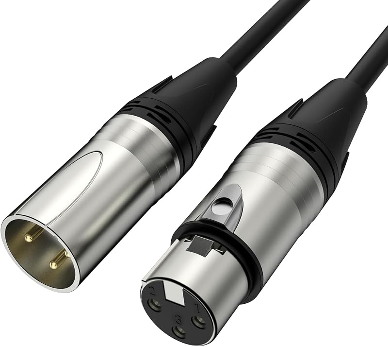 MAONO 6FT XLR Microphone Cable Premium XLR Male to Female Mic Audio Cord with Balanced 3 PIN Connector,Speaker Cable Mic Wire PD100X,200X,200W,300X,400X Microphones, Audio Mixer