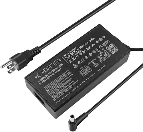 Adaptador de cargador de 240 W para Asus ADP-240EB B TUF Gaming A15 A17 F15 F17 FA507NU FA507NV FA507XI FA707NU FA707NV FA707XI ROG Zephyrus G14 G16