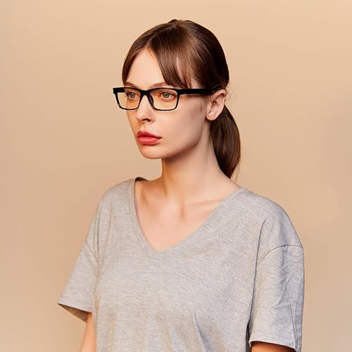 Miniatura 8 de Lentes Gamma Ray Optics 003UV protección contra deslumbramiento tintado ámbar para computadora de lectura antirayos azules dañinos en marco