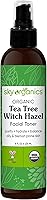 Vista 8 de Sky Organics Organic Tea Tree & Witch Hazel for Face, Purifying Facial Toner to Hydrate, Soothe, Cleanse and Balance Blemish-Prone Skin, Helps