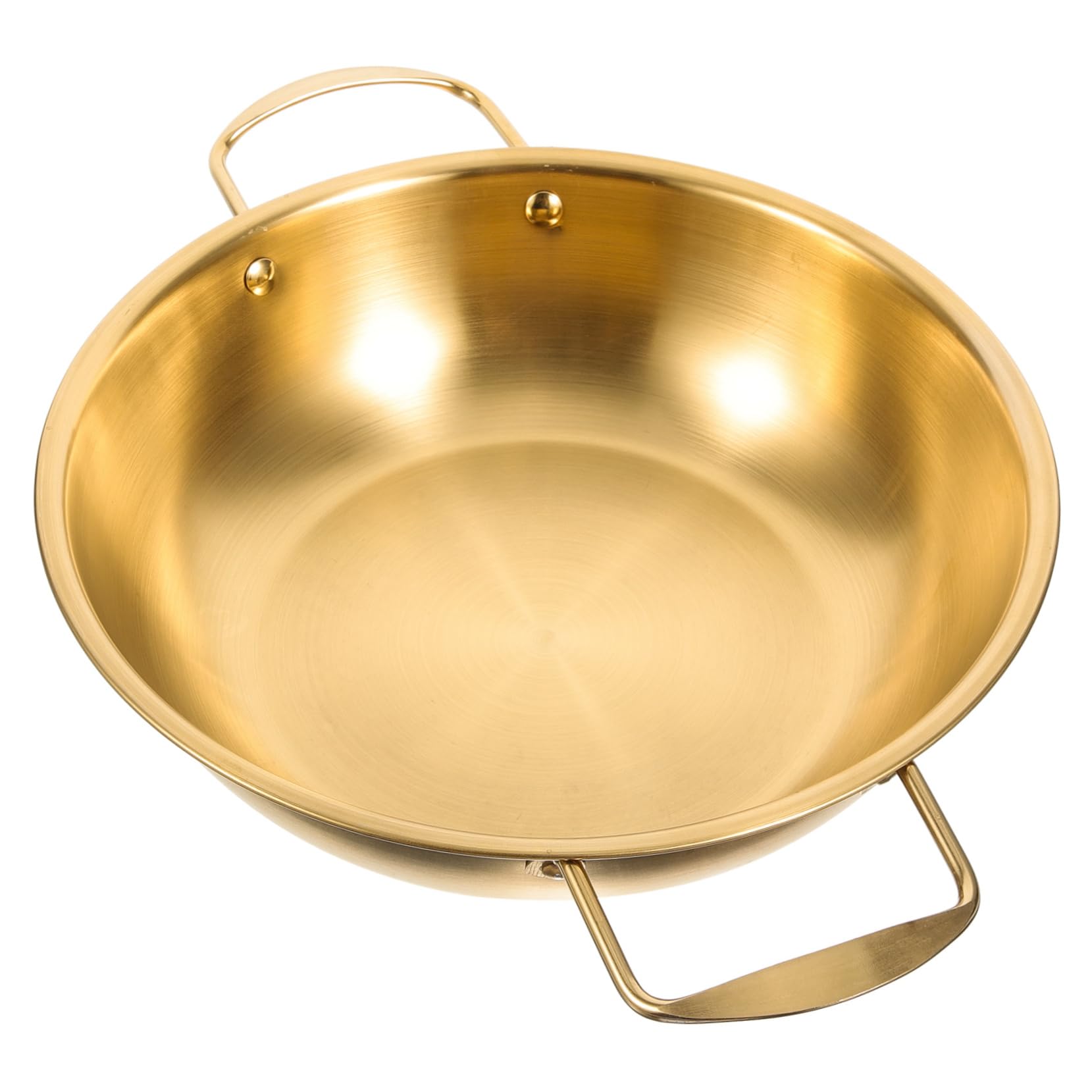 COLLBATH Korean Noodle Pot Induction Soup Pot with Double Handles Stainless Steel for Home for Soup Stew Pasta and Lobster