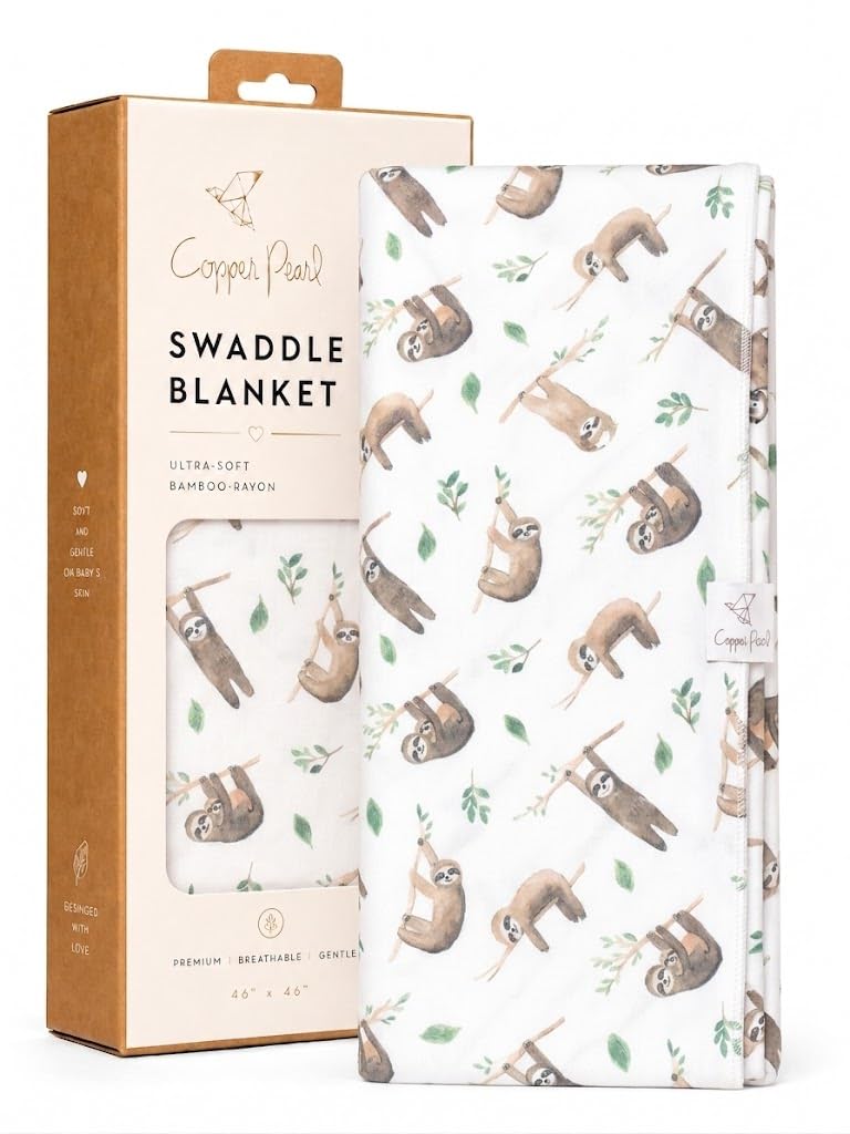 Copper Pearl Large Premium Knit Baby Swaddle Receiving Blanket Noah