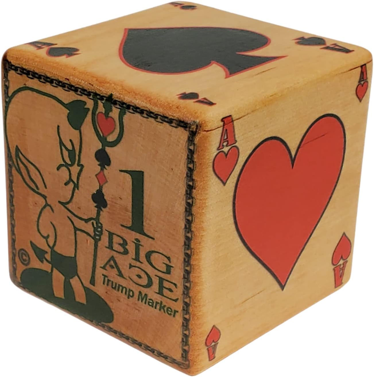 Newt's Playing Cards One Big Ace Trump Marker - After The Bowers Bring it Home, let Your Ace Raise a Little Hell - Euchre, Poker, Pinochle, Whist Gift