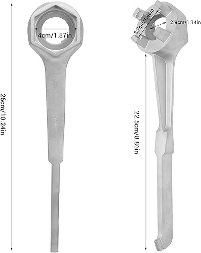 Miniatura 2 de Drum Spanner and Aluminum Wrench, Universal Fit for Opening 10 15 20 30 55 Gallon Drums, Lightweight and Sturdy, Ideal for Home, Industrial, and