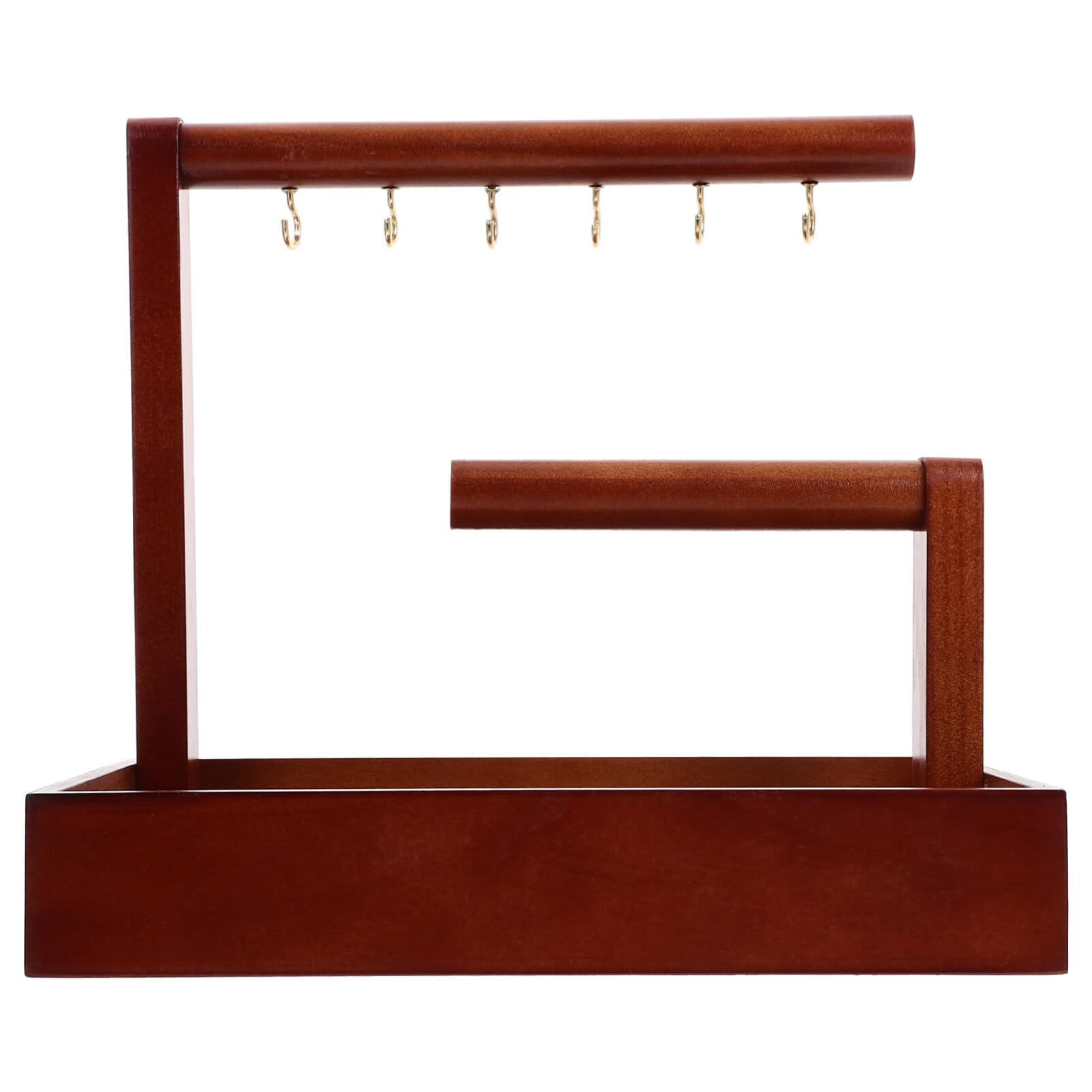 Cabilock Espositore Per Gioielli A Forma Di Mano In Resina Blu, Porta Anelli E Bracciali, 11,5x4,7x17,5 Cm - 2