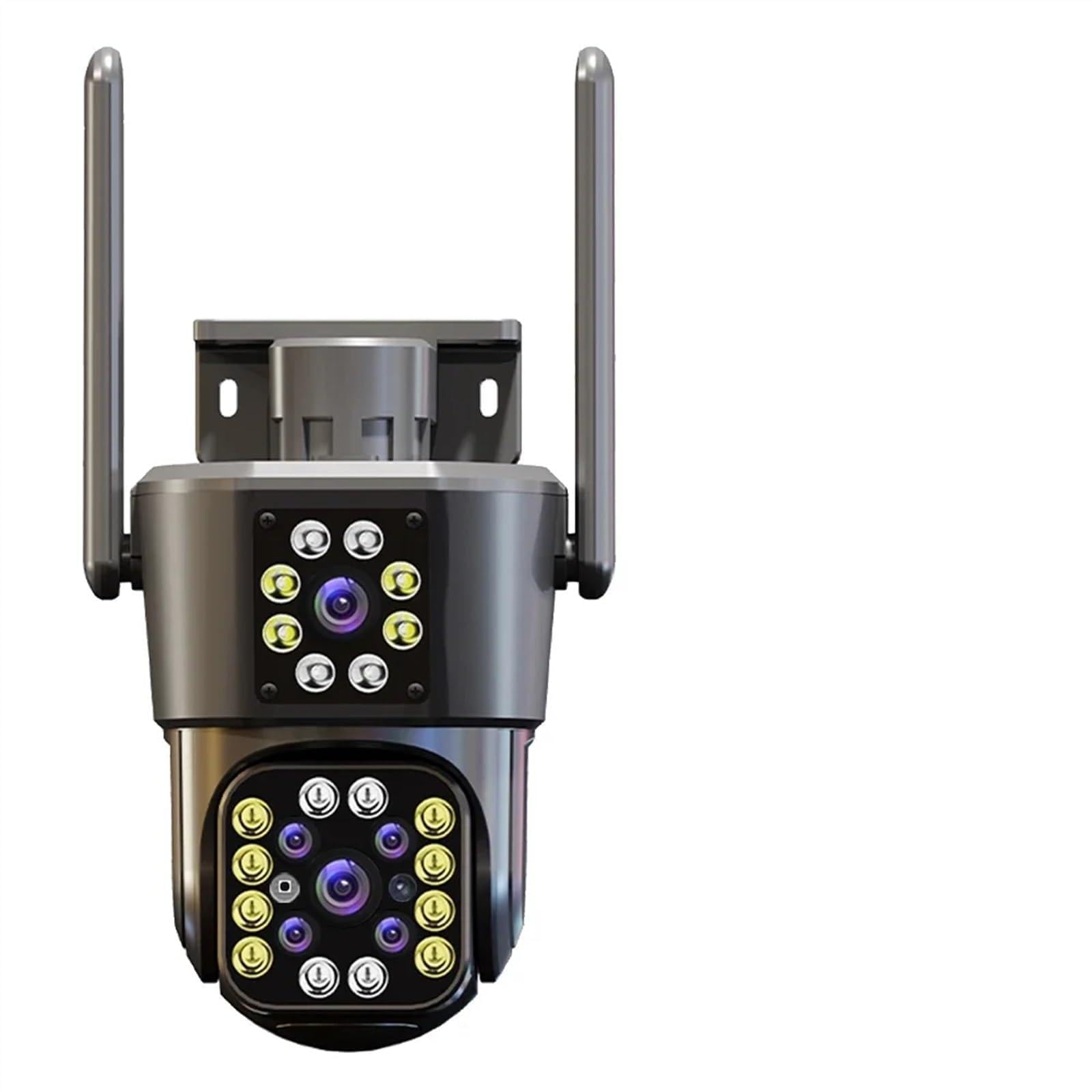 Kamera bezpieczeństwa, 4K 8MP HD kamera PTZ zewnętrzna 6MP podwójny obiektyw ekran AI automatyczne śledzenie IP CCTV nadzór audio-wideo P2P(3K 6MP add 128G)