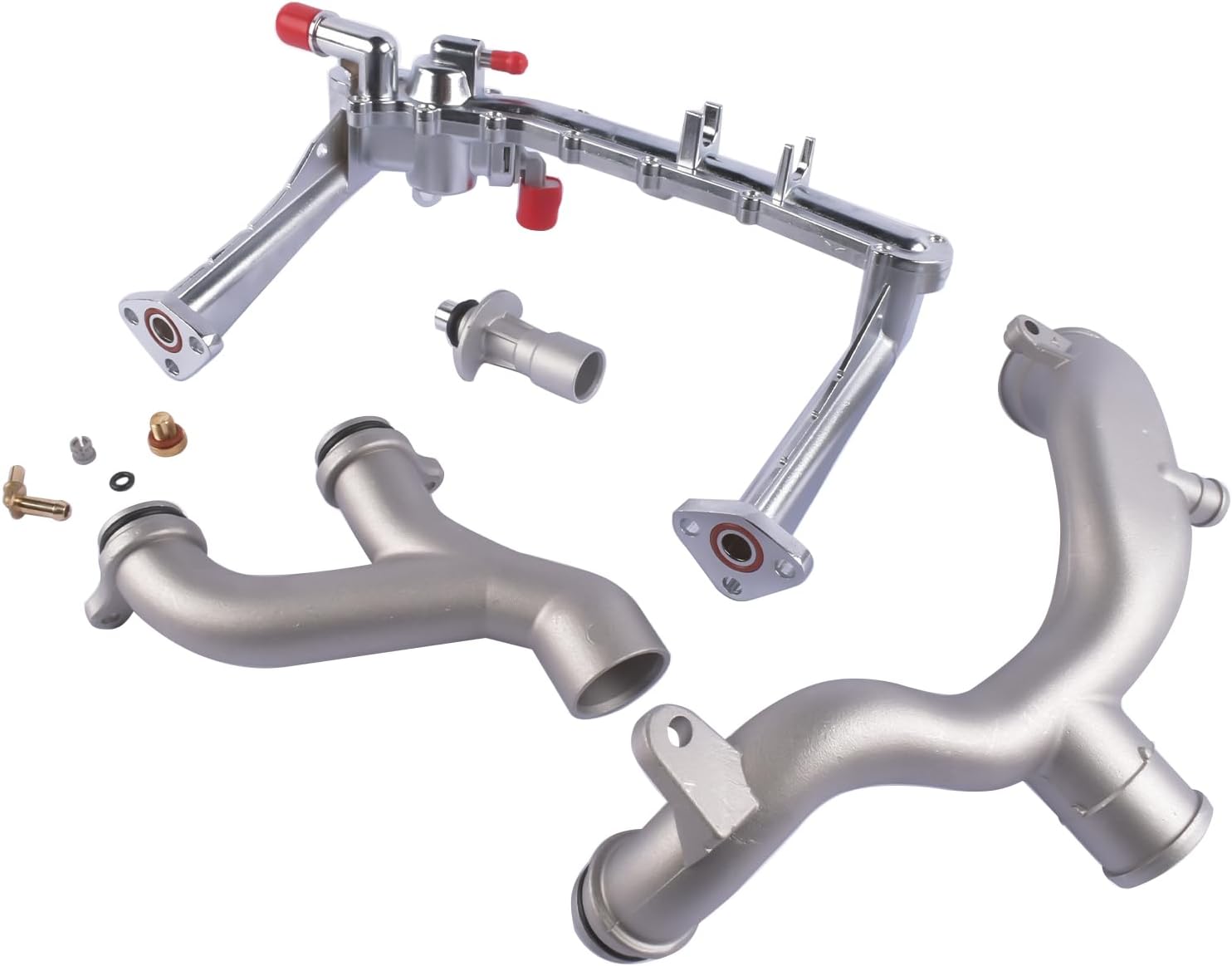 Coolant Water Pipe Kit Replacement for Jaguar XE XF XJ F-Type F-Pace 2013-2021 Land Rover Range Rover Discovery 3.0L V6 2014-2020 C2Z28258 C2Z28536 GELUOXI