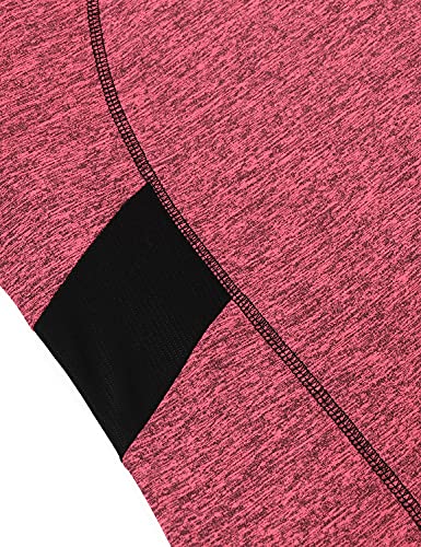 Axbyczd Activewear Tops For Women Yoga Exercise Short Sleeve Vneck Gym Shirts Sweat Wicking Cardio Tees Outdoor Recreation Cycling T-Shirts Pink X-Large thumb #4