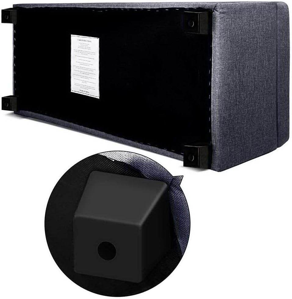 Fabric Storage Ottoman Bench Grey, 97(L) x 41.5(W) x 37(H)