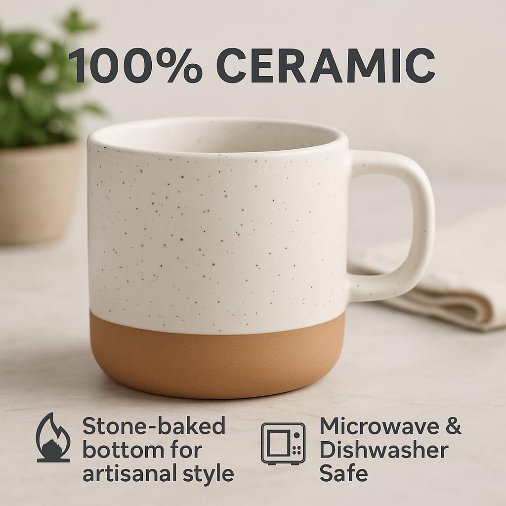 Ceramic Chic Speckled Ceramic Coffee Mug: Perfect Gift for Nature Lovers Chic Speckled Ceramic Coffee Mug: Perfect Gift for Nature Lovers