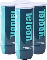 Teloon Championship Tennis Balls - Extra Duty & Regular Duty Pressurized Felt Balls for Training, Clubs & Serve Machines