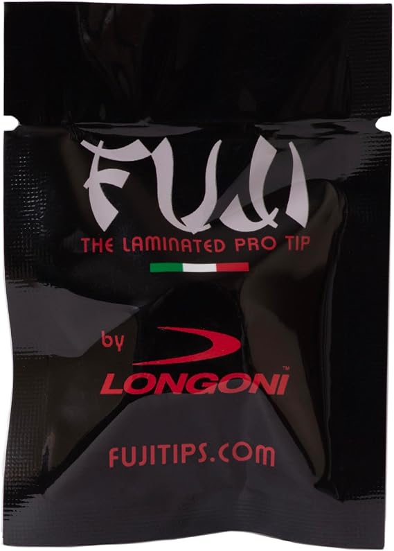 Longoni Fuji Modena Laminated Billiard Pool Carom Snooker Cue Tip, 14 mm