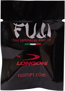 Longoni Fuji Modena Laminated Billiard Pool Carom Snooker Cue Tip, 14 mm