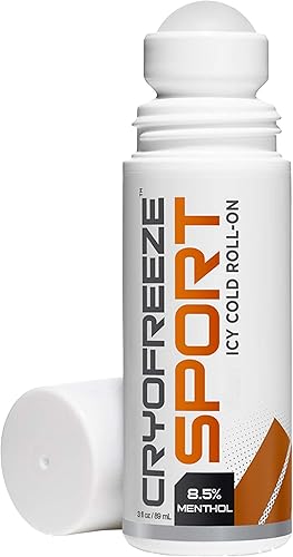 Miniatura 2 de OMAX 3 botellas CryoFreeze Sport ICY Cold Pain Relief Roll-On, 8.5% mentol, alivio natural del dolor (3 botellas)