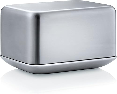 Blomus Mantequillera básica de acero inoxidable, pequeña