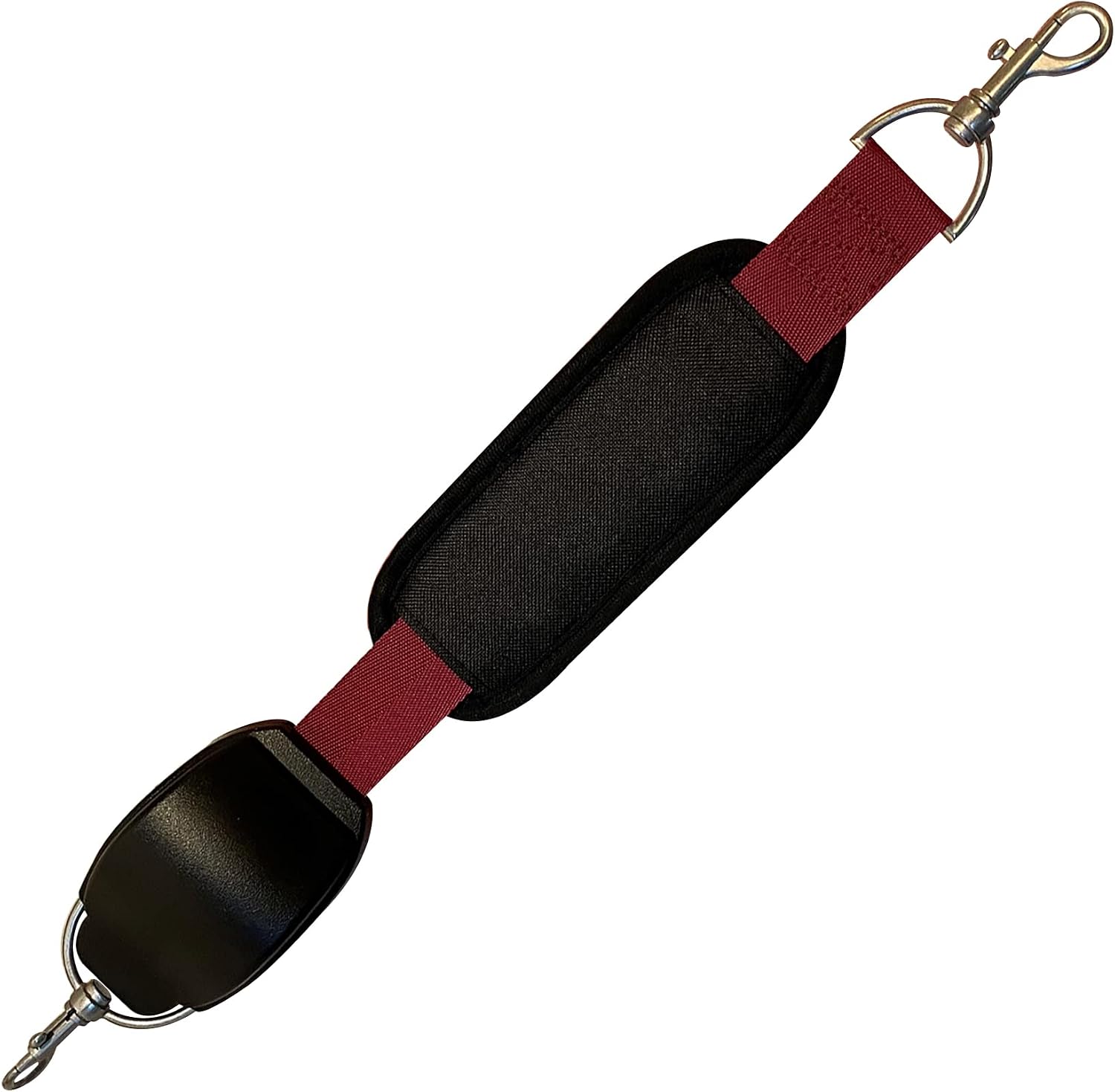 The Retractable, Universal Shoulder Strap - MouseStrap - Teal Blue with Black Hardware