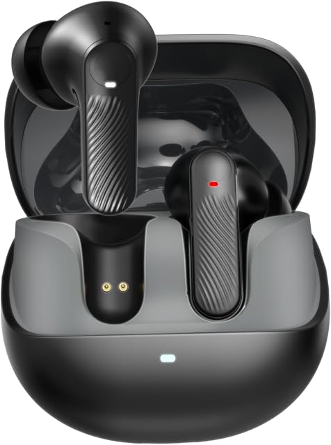 Ecouteurs sans fil avec annulation active du bruit,140-Hour Longue durée de vie de la batterie Bluetooth 5.4 Buds d'oreille, appariement multi-appareils, appel clair amélioré, casque stéréo à basse profonde, écouteurs en oreille