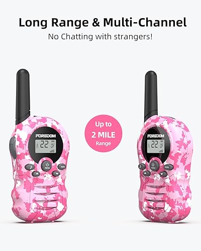 Miniatura 3 de Walkie Talkies T388A para niños, paquete de 2 walkie talkies para niños y niñas