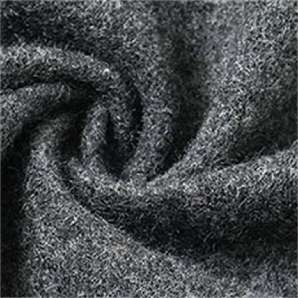 HBJWOV Men's Scarf Flannelette Scarf Autumn and Winter Warm Generous Solid Color Border Neck