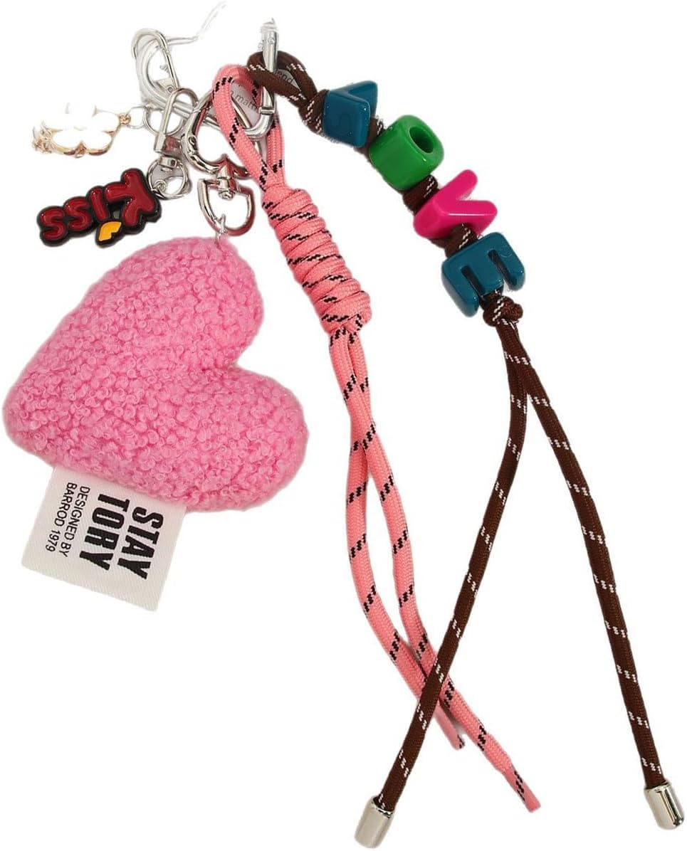 Gentle Warm Symbol Purse Decoration Multifunctional Heart Embellishment Accessory Bag Charm Kryring for Women Bags