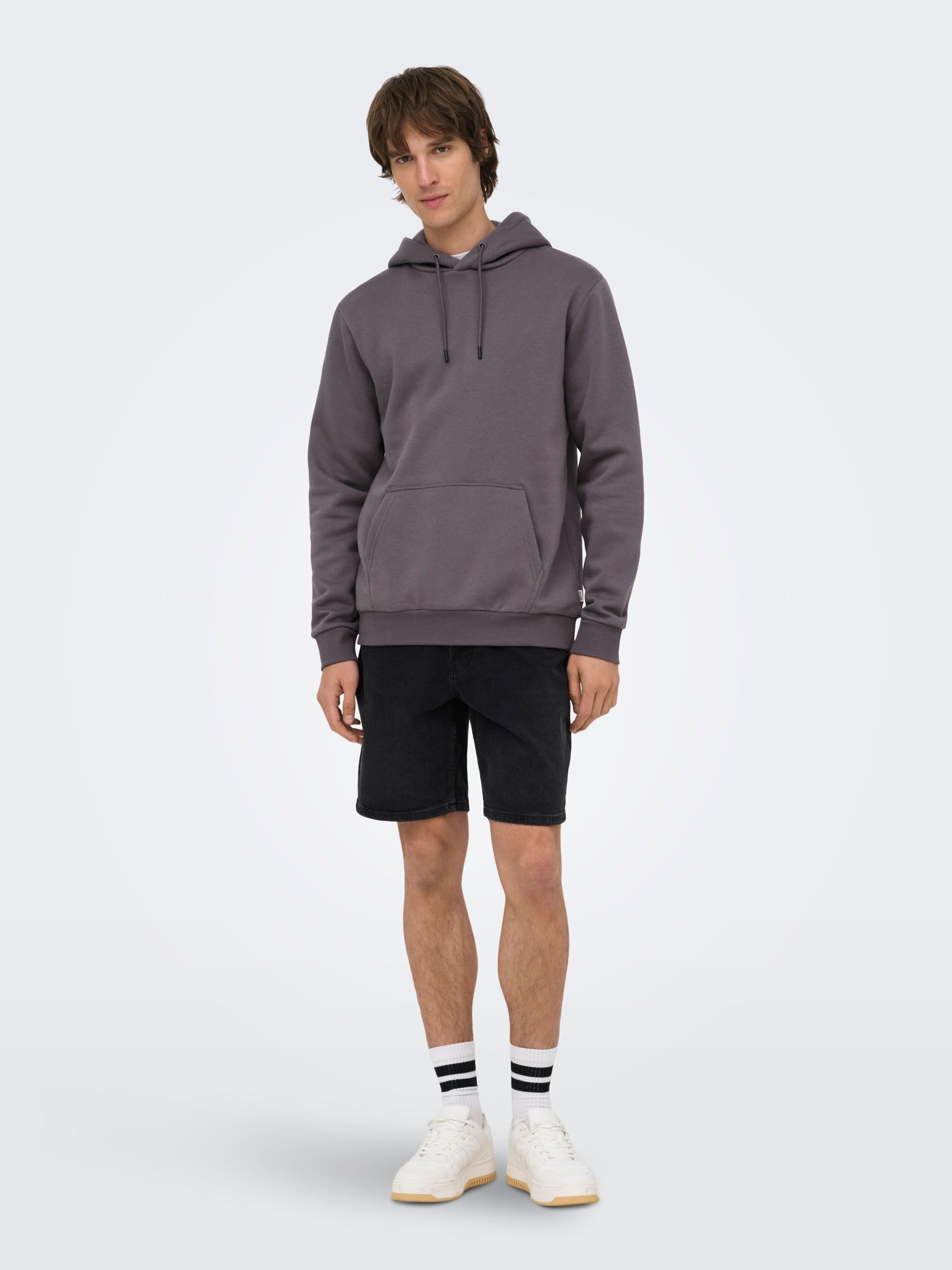 ONLY & SONS Onsceres bluza z kapturem Sweat Noos, rabbit, XXL