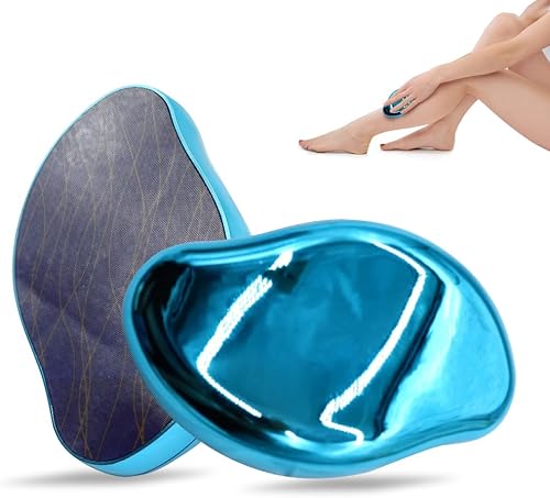 Mucoks Borrador de pelo de cristal, removedor de pelo de cristal reutilizable, herramienta mágica de depilación sin dolor, borrador mágico para