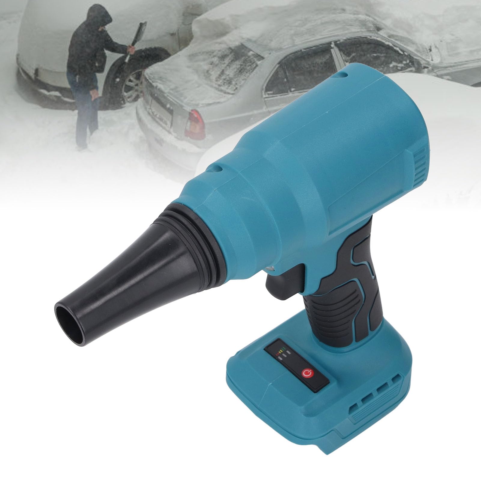 Jet Dry Mini souffleur 85 000 TR/Min Puissant plumeau d'air électrique sans balais pour Le séchage de Voiture, Le Nettoyage, Le Camping, matériau ABS, Conception compacte