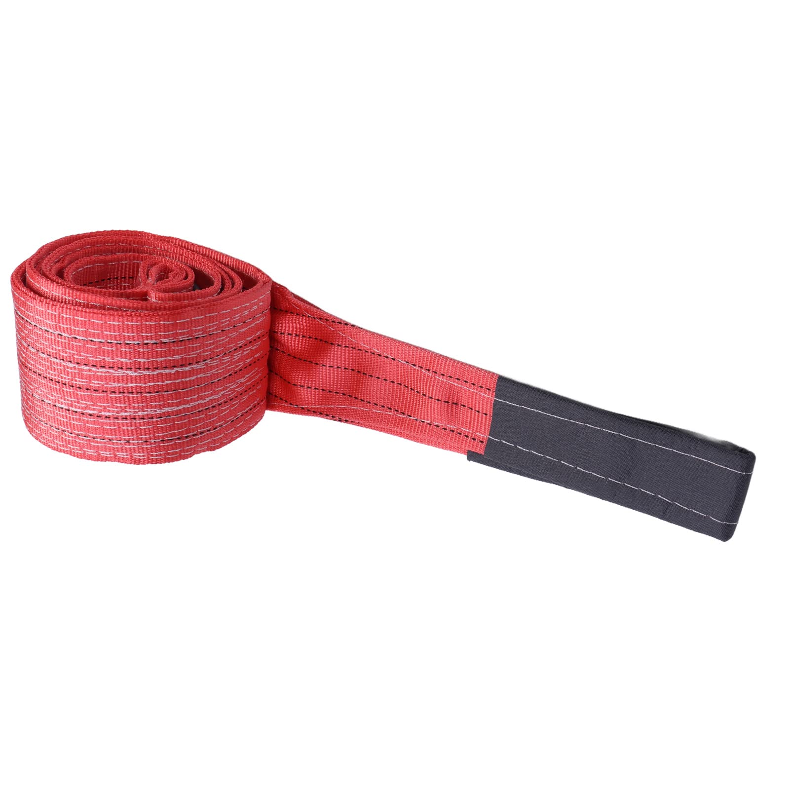 Sangle de Levage pour équipement Rouge, capacité 5T 11023LB, élingue de Levage et de remorquage Robuste avec Boucle renforcée, élingue en Polyester de 4 m / 13,12 Pieds pour Usage