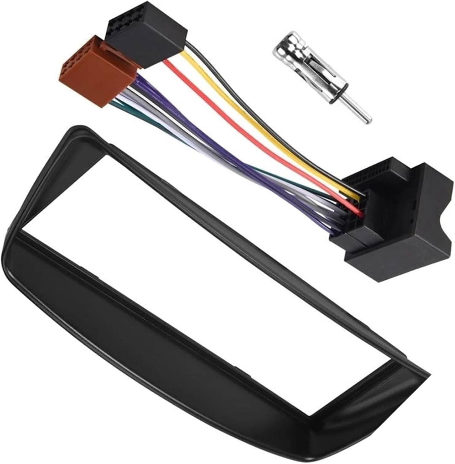 に適合する アイゴ 1DIN カーラジオフェイシアパネルフレーム CD DVD ダッシュオーディオ インテリアカバートリム