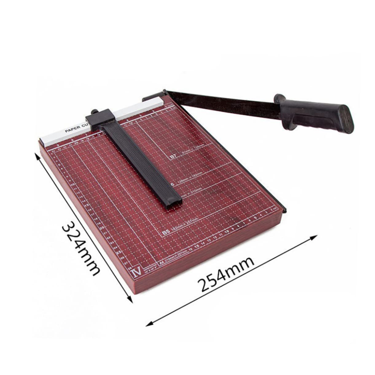 Taglierina per Carta con Base Resistente e Lame Robuste per Taglio Preciso Blocco Automatico per Pressione Uniforme per Ufficio e Casa