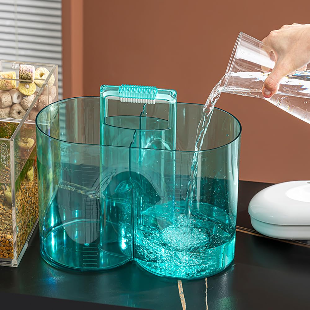Cambiador de Agua Sincrónico para Pecera, Cambiador de Agua para Acuario, Herramienta de Cambio de Agua Automático para Limpieza de Peceras de 3000 Ml, Bomba de Cambio de Agua Sincrónica Eléctrica